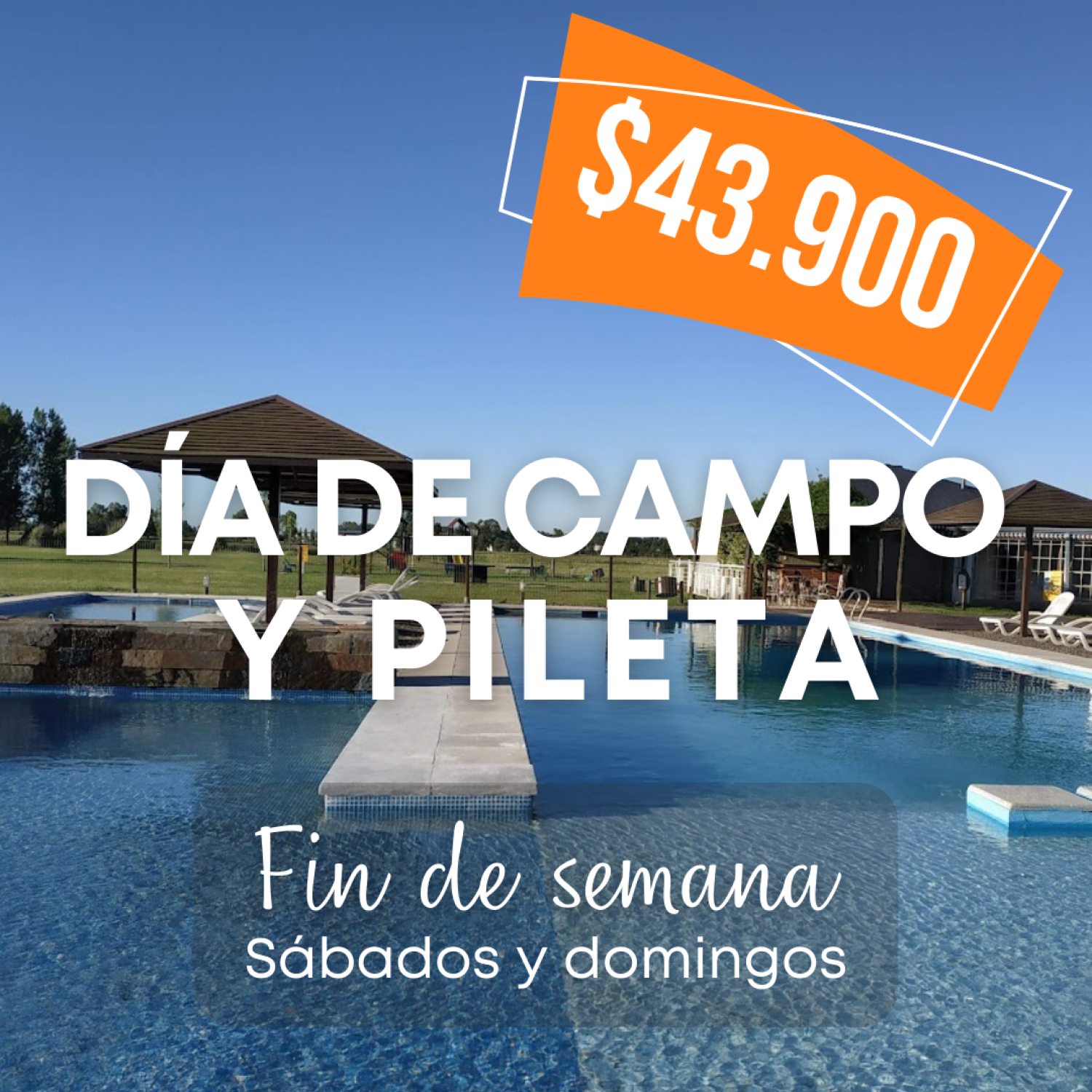 Sábado 25 de enero | DÍA DE CAMPO Y PILETA | ¡Reservá sólo con el 20% ...