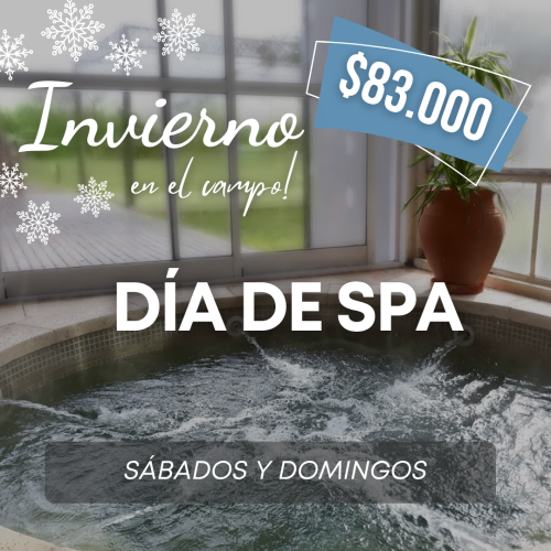 Sábado 5 de Septiembre del 2026 | DÍA DE SPA | ¡Reservá sólo con el 50% de seña!
