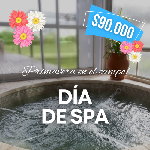 Domingo 25 de Octubre del 2026 | DÍA DE SPA | ¡Reservá sólo con el 50% de seña!