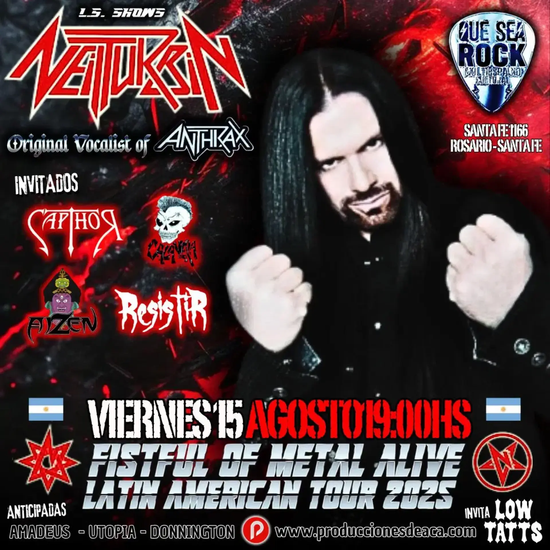 Neil Turbin en Rosario