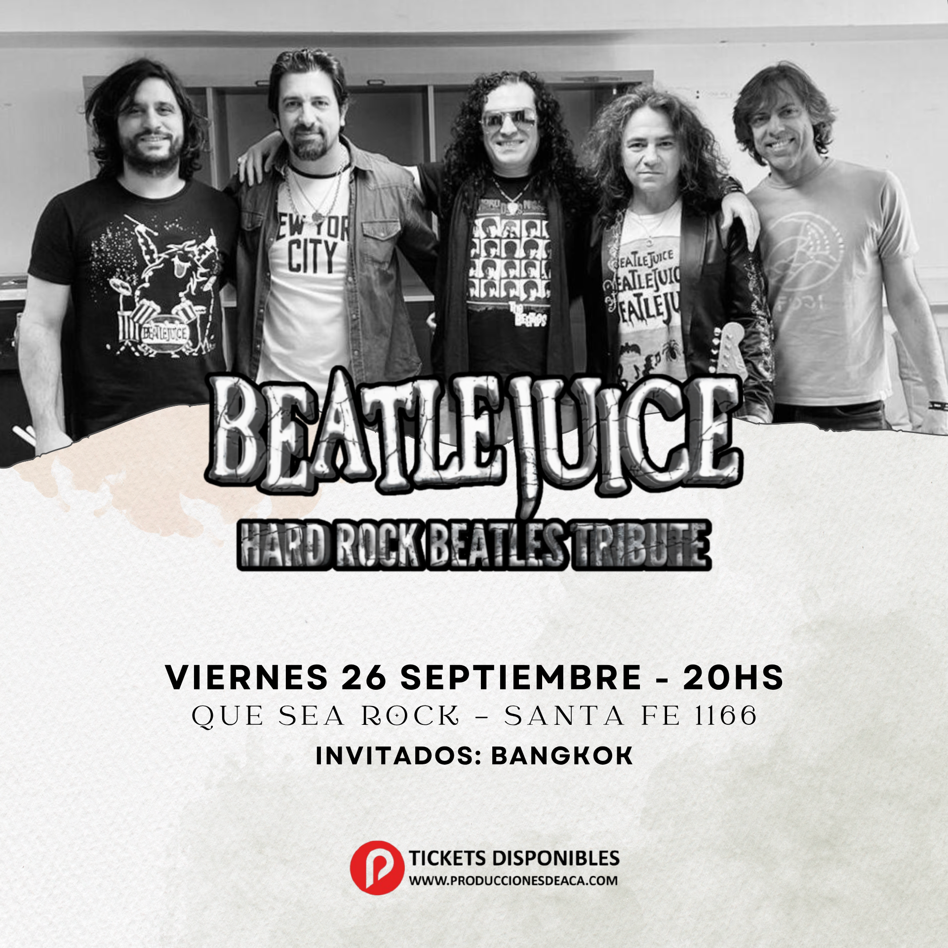 BEATLEJUICE en Que Sea Rock!