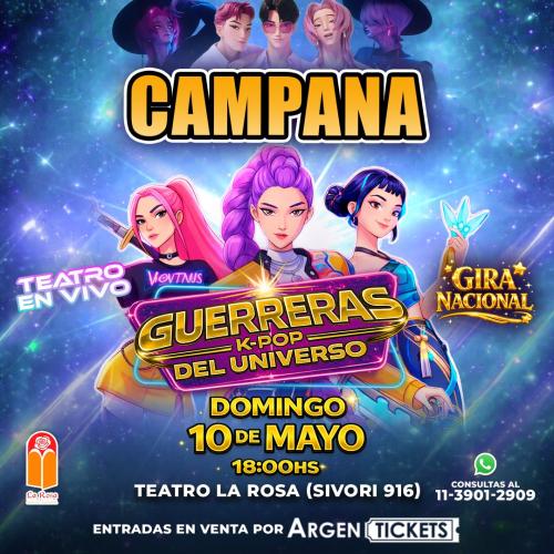 LAS GUERRERAS DEL UNIVERSO en Campana