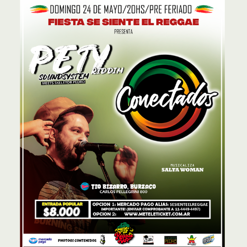 Pety de Riddim & Conectados Reggae en la Fiesta Se Siente El Reggae