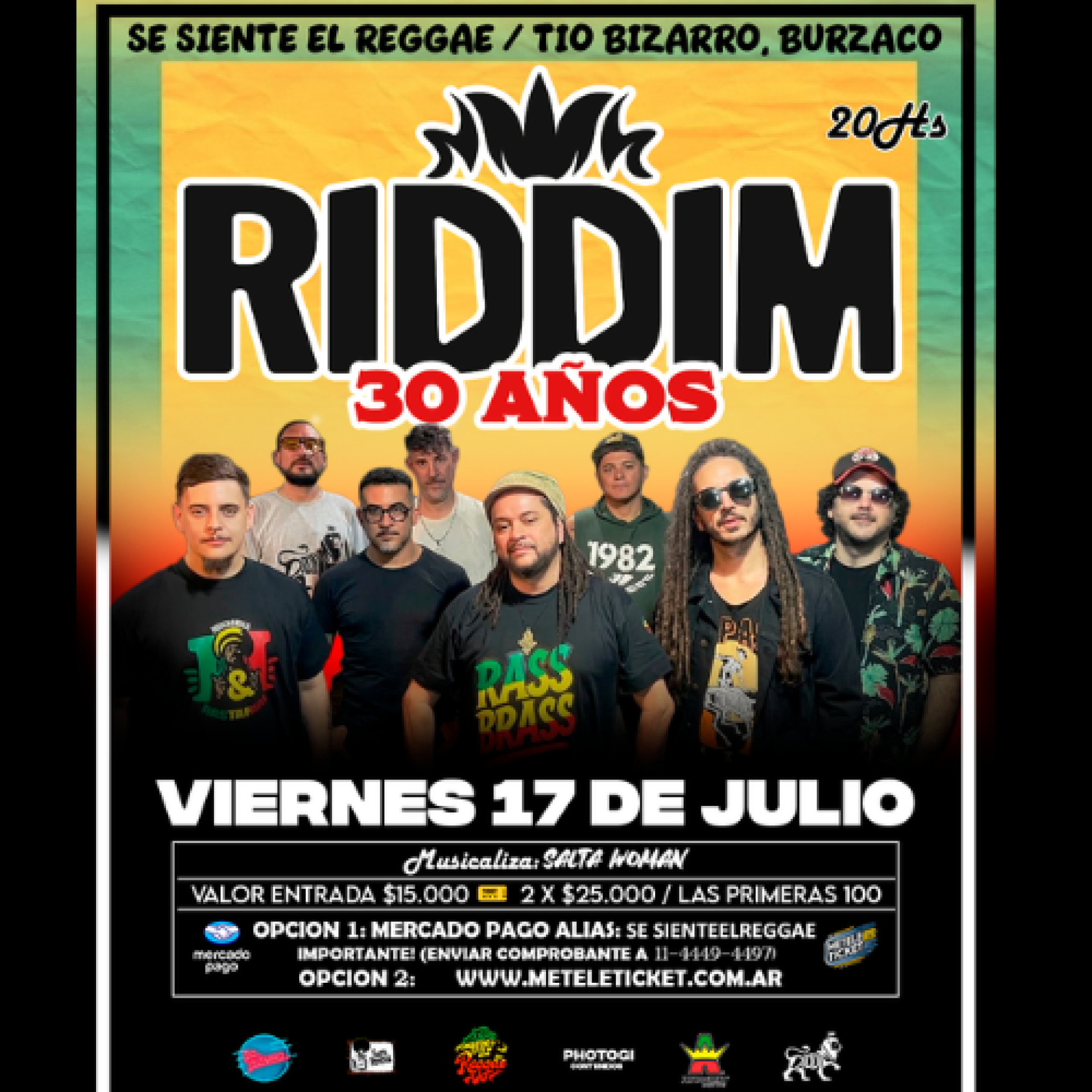 RIDDIM en Tío Bizarro Burzaco