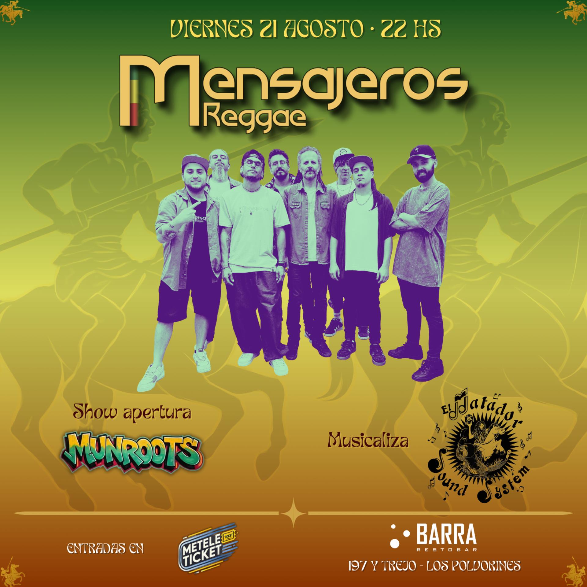 MENSAJEROS REGGAE en POLVORINES