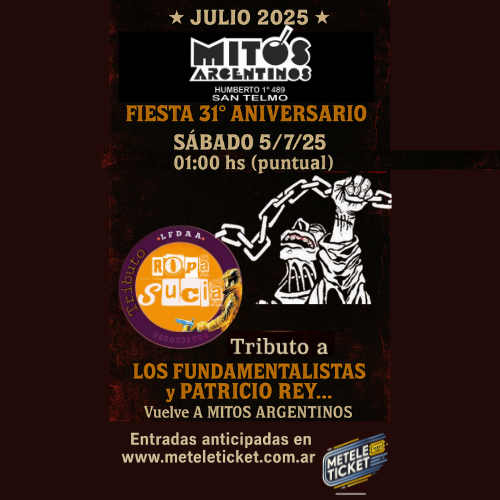 TRIBUTO A LOS FUNDAMENTALISTAS y PATRICIO REY - ROPA SUCIA