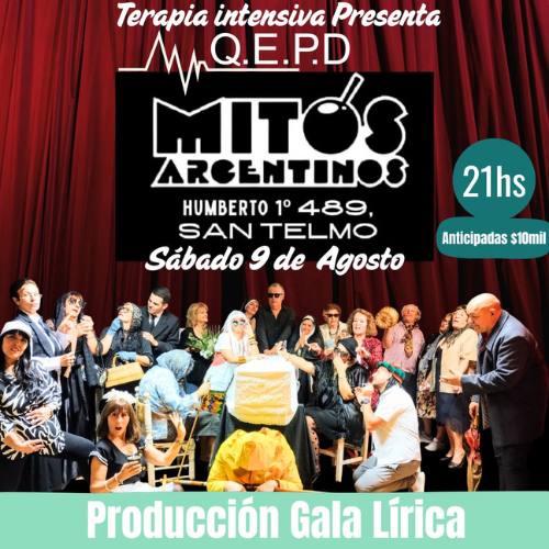 TERAPIA INTENSIVA presenta Q.E.P.D.