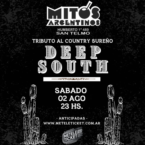 DEEP SOUTH - Tributo al Country Sureño