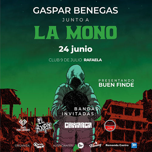 Gaspar Benegas junto a La Mono
