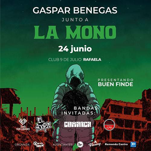 Gaspar Benegas junto a La Mono