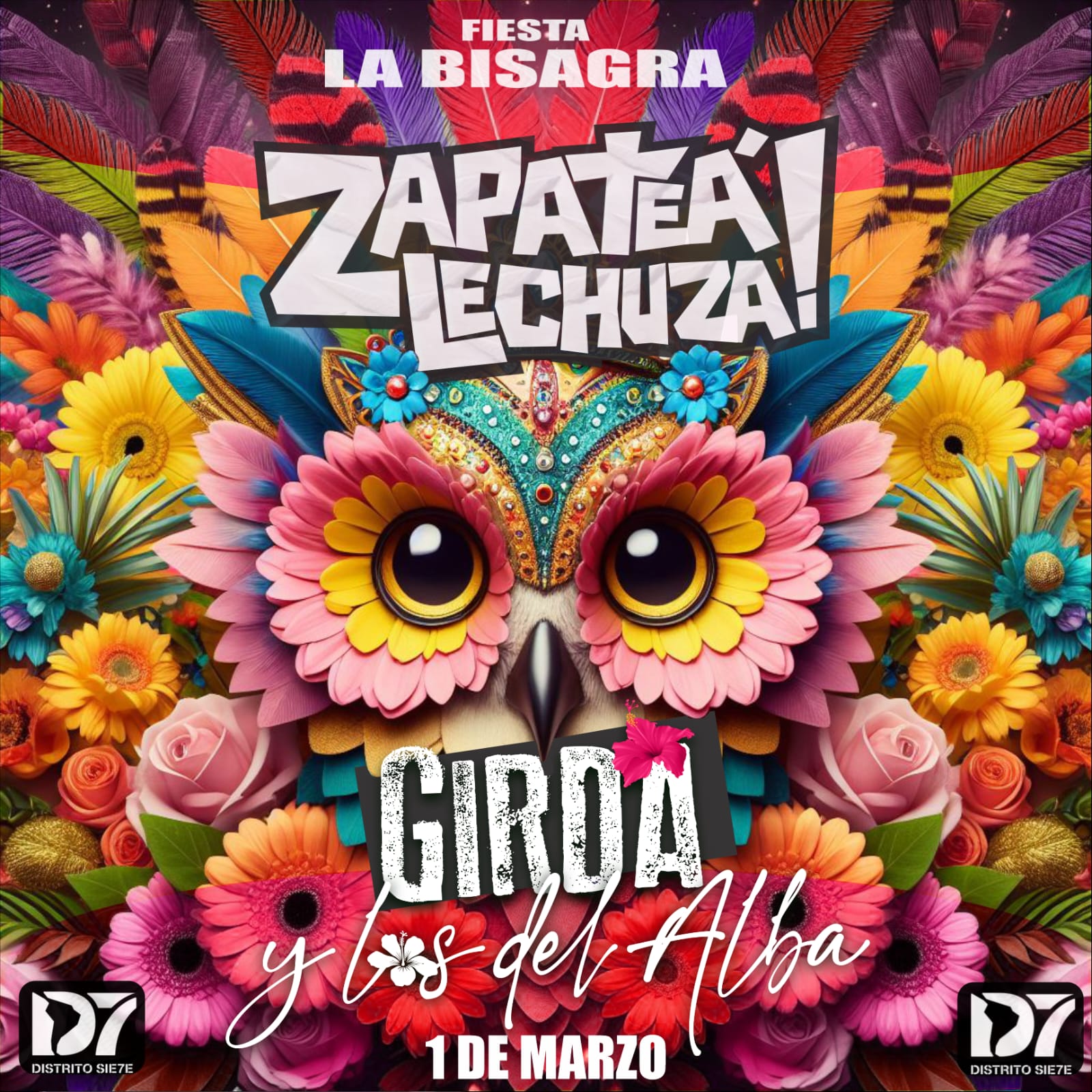 Fiesta LA BISAGRA! Zapateá Lechuza + Girda y los del Alba