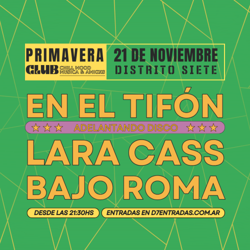 DISTRITO EMERGEN7E: EN EL TIFÓN + LARA CASS + BAJO ROMA