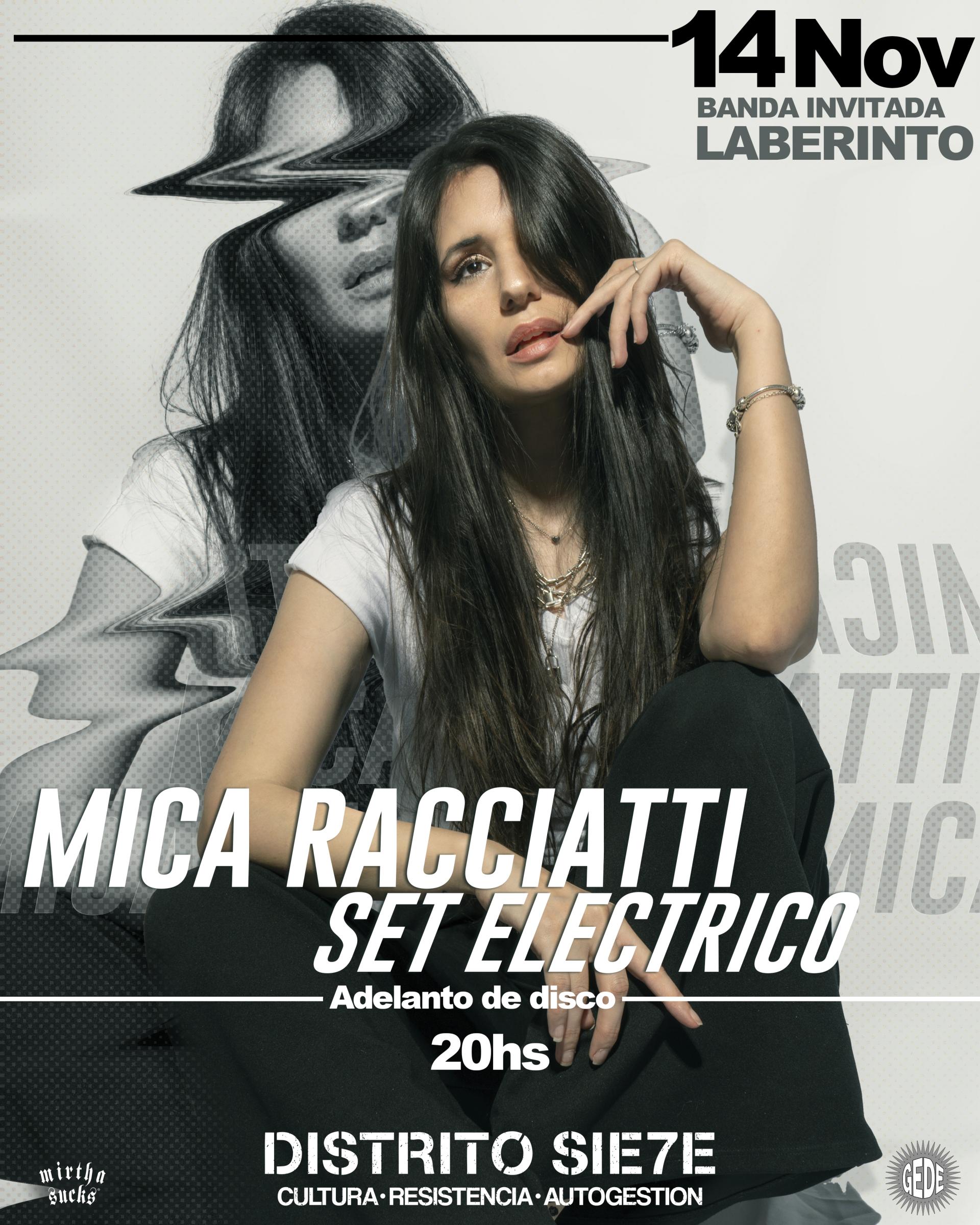 Mica Racciatti Set Electrico en Distrito Siete